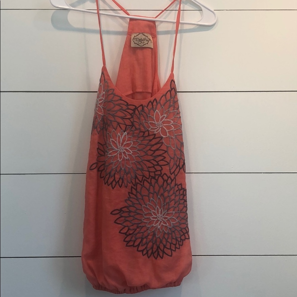 Deja Vu flower tank top